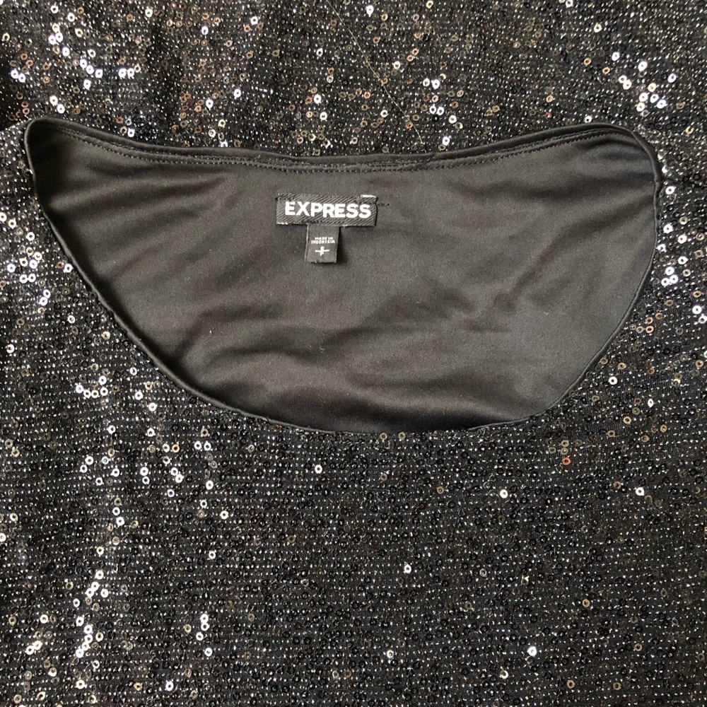 Sparkly black dress!